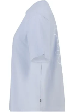 T-shirt Ellinor loose fit t-shirt met print op borst en rug