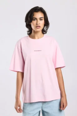 T-shirt Ellinor loose fit t-shirt met print op borst en rug