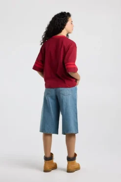 T-shirt Elonna oversized T-shirt met V-hals