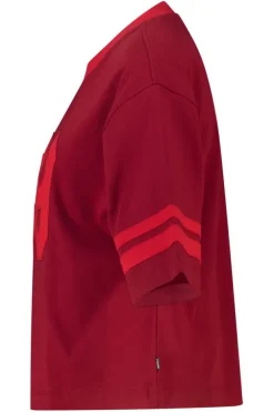 T-shirt Elonna oversized T-shirt met V-hals