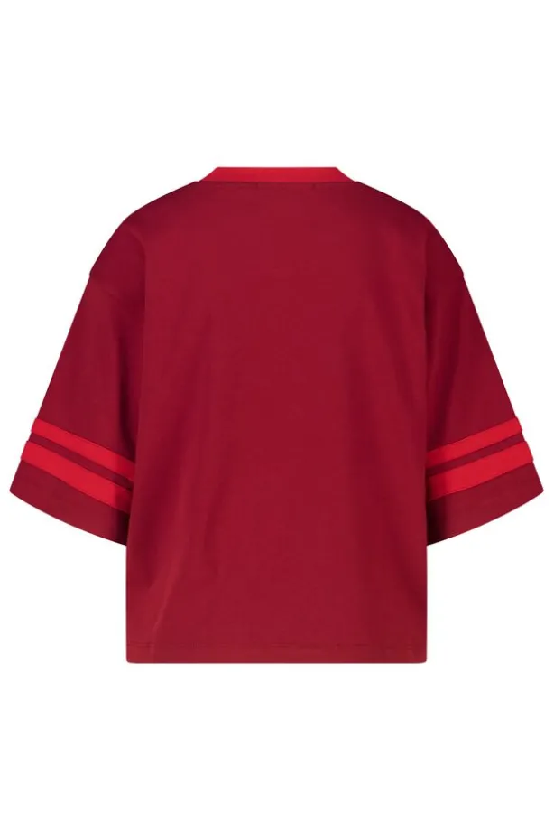 T-shirt Elonna oversized T-shirt met V-hals