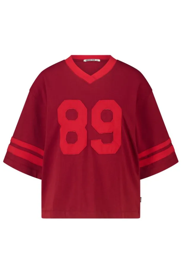 T-shirt Elonna oversized T-shirt met V-hals
