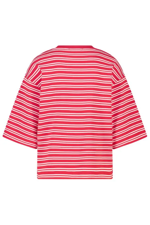 T-shirt Enid oversized t-shirt met strepen patroon