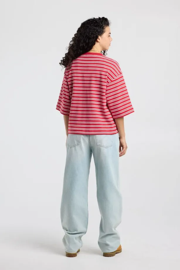 T-shirt Enid oversized t-shirt met strepen patroon