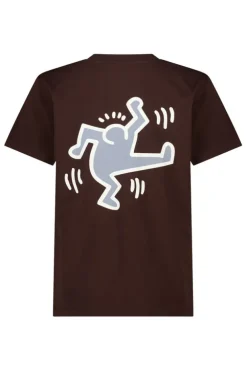 T-shirt Enock Jr regular fit t-shirt met Keith Haring front en backprint