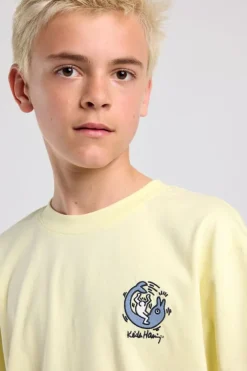 T-shirt Enock Jr regular fit t-shirt met Keith Haring front en backprint