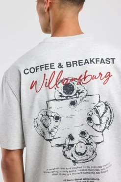 T-shirt Enzo loose fit t-shirt met print