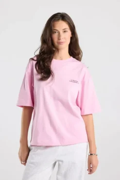 T-shirt Estelle oversized T-shirt met chest en back print