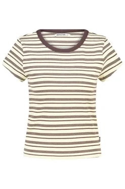T-shirt Eunice gestreept t-shirt met hoge elasticiteit