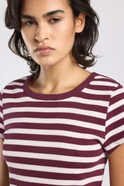 T-shirt Eunice gestreept t-shirt met hoge elasticiteit