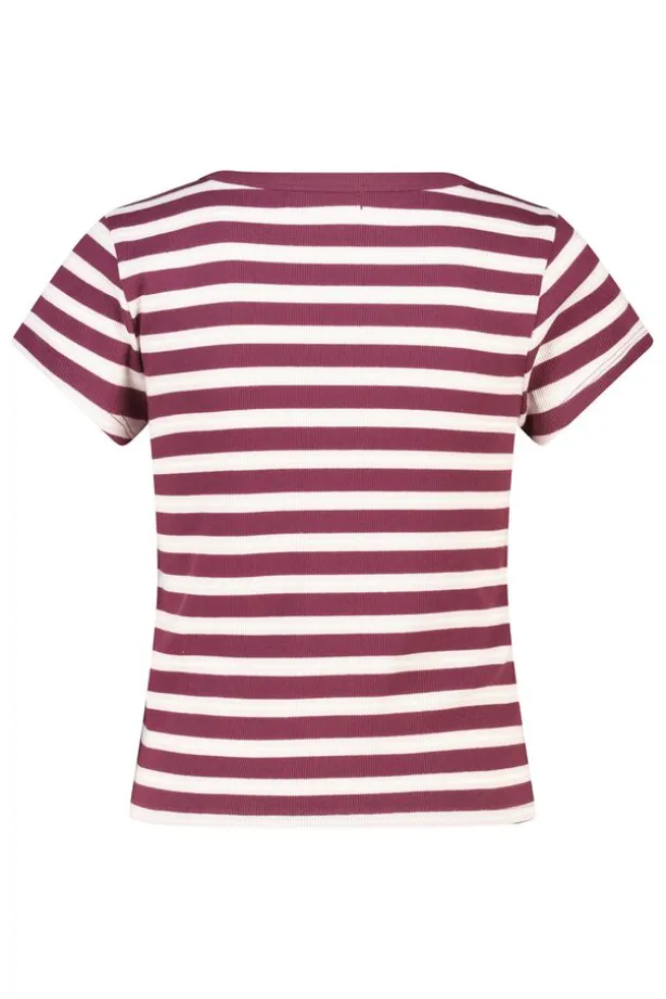 T-shirt Eunice gestreept t-shirt met hoge elasticiteit