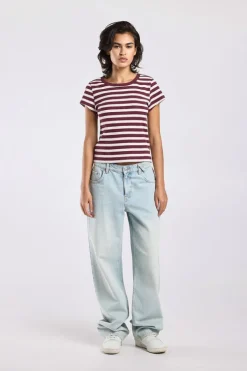 T-shirt Eunice gestreept t-shirt met hoge elasticiteit