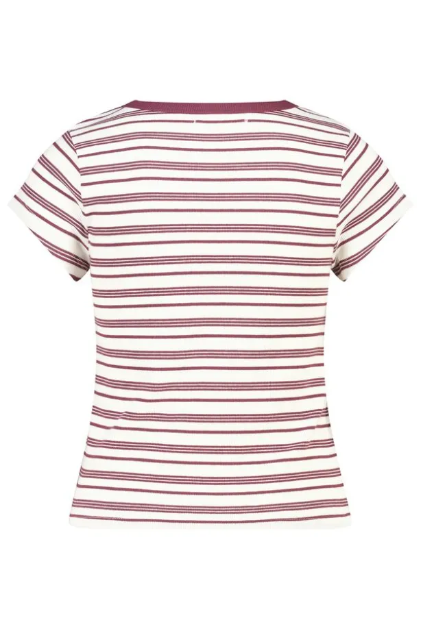 T-shirt Eunice gestreept t-shirt met hoge elasticiteit