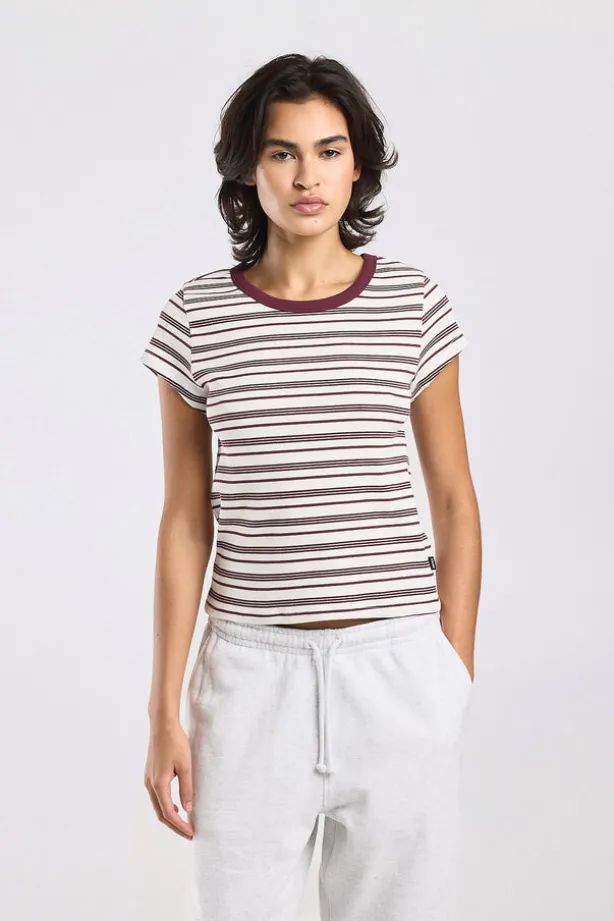 T-shirt Eunice gestreept t-shirt met hoge elasticiteit