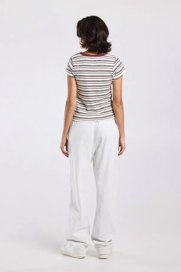 T-shirt Eunice gestreept t-shirt met hoge elasticiteit