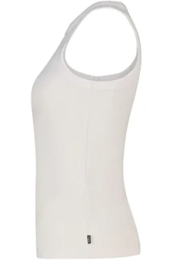 T-shirt Gia mouwloos t-shirt van geribbelde stof