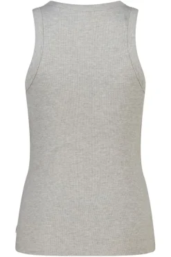 T-shirt Gia mouwloos t-shirt van geribbelde stof