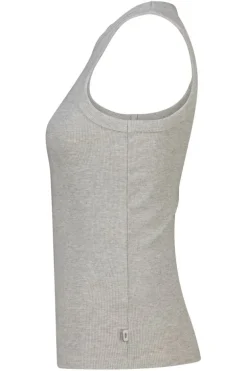T-shirt Gia mouwloos t-shirt van geribbelde stof