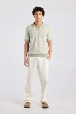 T-shirt Kolby regular fit t-shirt met open kraag