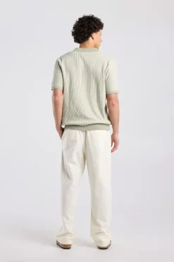 T-shirt Kolby regular fit t-shirt met open kraag