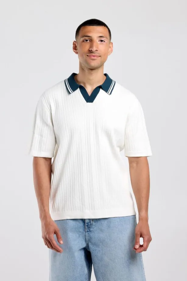 T-shirt Kone regular fit t-shirt met polo kraag
