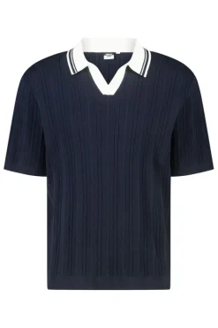 T-shirt Kone regular fit t-shirt met polo kraag
