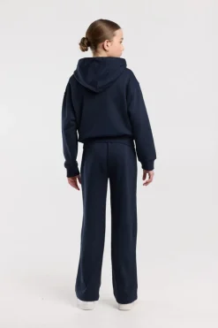 Zip-up sweater Sanne Jr zip-up sweater met capuchon en kangaroo zak